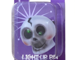 Halloween Light Up Pins Trick or Treat Costume Skeleton Skull NIP Jewelry - $5.41
