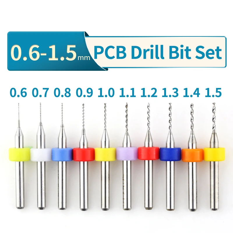 Carbide MiDrill Bits Mini CNC Drilling Bit Set Print Circuit d Drill Bit... - £31.16 GBP