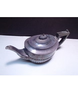 Wm H &amp; S Silver plated Vintage Tea Pot ~ wood handle ~~ 0400-3 ~ improve... - $41.01 CAD