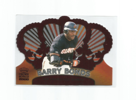 Barry Bonds (San Francisco Giants) 2000 Pacific Crown Royale Red Card #123 - £5.33 GBP