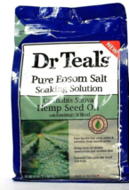 1 Dr Teal&#39;s 3 Lbs Hemp Seed Oil Essential Oils Pure Epsom Salt Soaking Solution - £19.01 GBP