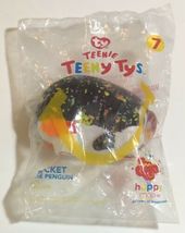2019 Mc Donald&#39;s Happy Meal Toy Teenie Teeny Tys Pocket The Penguin #7 Black New - £6.38 GBP