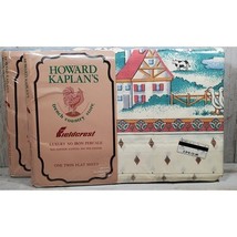 Set of 2 Vintage Fieldcrest Howard Kaplans French Country Store Twin Fla... - $484.79 MXN