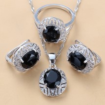 Bridal Costume Big Jewelry Sets With Natural CZ Blue 925 Mark Dangle Cli... - £16.96 GBP