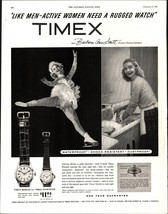 1954 Timex Watch:sexy Barbara Ann Scott Olympic Skating Vintage Print Ad e4 - £19.16 GBP