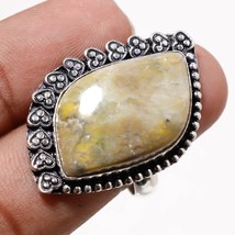 Bumble Bee Jasper Gemstone Handmade Fashion Ethnic Ring Jewelry 8&quot; SA 7220 - £5.07 GBP