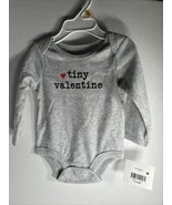 Boys 3-6 Month Long Sleeve Tiny Valentine Bodysuit - $14.73