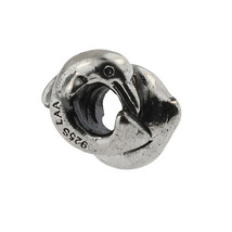 Authentic Trollbeads Sterling Silver 11214 Dolphins RETIRED - £14.83 GBP