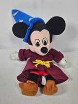 Disney Store Exclusive Fantasia Sorcerer Mickey 8&quot; Plush Stuffed Toy Collectible - £9.39 GBP