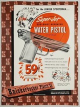 1951 Print Ad Knickerbocker Plastics Super-Jet Water Pistols Glendale,California - £17.90 GBP