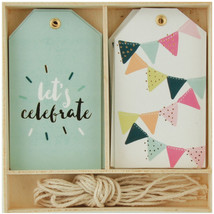 Lucky Dip Collection Gift Tag Box Lets Celebrate - £16.48 GBP
