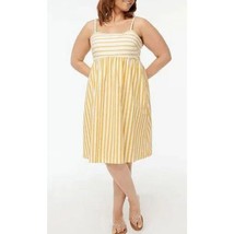 NEW J CREW Dress 6 Strappy Tie-Back Mini Marigold Stripes Summer Party Beach - £68.10 GBP