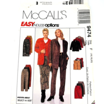 Vintage McCalls Pattern 9474 Size 16-18-20 From 1998 Petite Able Factory... - $12.99