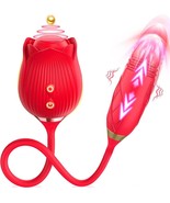 Rose Vibrator Sex Toys for Women - Thrusting Vibrator 3in1 (Rose) - £14.37 GBP