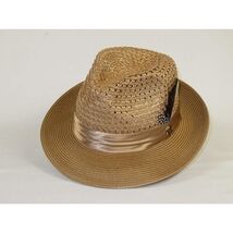 Men's Summer Spring Braid Straw style Hat by BRUNO CAPELO JULIAN JU911 Tan image 2