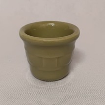 Longaberger Pottery Toothpick Holder Sage Green Woven Traditions - £13.25 GBP