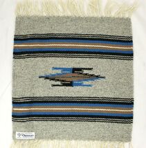 Chimayo New Mexico Ortega’s Weaving Shop 100% Wool Hand woven 15" X 14.5... - $86.95