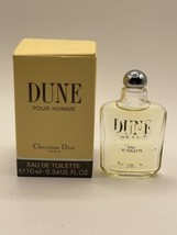 Vintage DUNE Pour Homme Christian Dior Paris mini Eau De Toilette 10ml/.34oz - £21.23 GBP