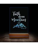 Faith Can Move Mountains Bible Verse Color-Changing LED Night Ligt - £19.65 GBP