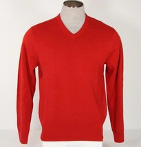Izod V Neck Red Cotton Blend Knit Sweater Mens NWT - $49.99