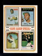 1974 Topps #6 Hank Aaron Exmt Braves 1970-73 Hof *X106811 - £8.42 GBP