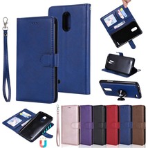 For LG V30/V20/Stylo 3 Plus/Q6/Q8 Case Magnetic Leather Removable Wallet Cover - £50.70 GBP