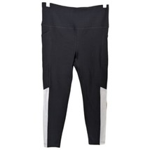 Black Yoga Capri Pants With Pockets High Waist Stretch Leggings Size M M... - $22.05