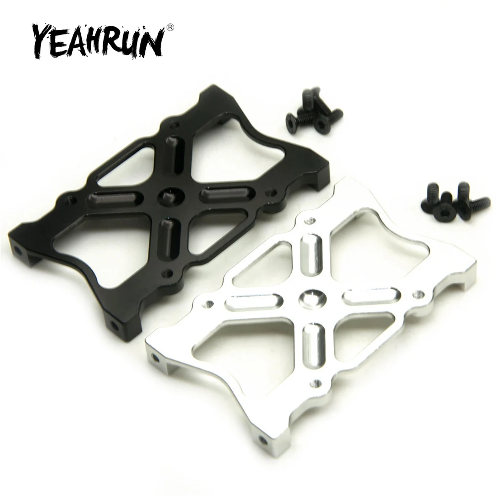 Run metal alloy chassis brace beam mounting fixed bracket plate for axial scx10 1 10 rc thumb200