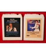ELVIS PRESLEY In Concert &amp; Legendary Concert Performances 8 TRACK CASSET... - $313.52 MXN