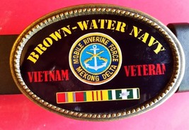 Vietnam Veteran BROWN-WATER NAVY Epoxy Buckle -NEW! - £13.19 GBP