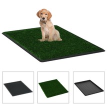 Pet Toilets 2 pcs with Tray &amp; Faux Turf Green 76x51x3 cm WC - £42.62 GBP