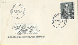 FDC 1961 Yugoslavia Herzegovina Uprising Anniversary Stamps Postal History - £4.74 GBP
