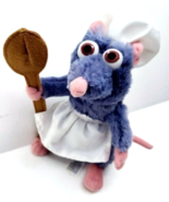 Disney Parks 9” Chef Remy Bean Plush Ratatouille W/Hat Apron Spoon - $443.74 MXN
