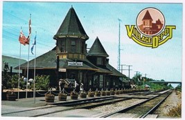 Postcard Village Depot Victorian Grand Trunk Railway Grimsby Ontario - £3.94 GBP