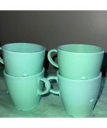 Zylon food service mugs plastic, discontinued color light green, set of 4 - $298.53 MXN