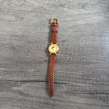 Gloria Vanderbilt Watch Quartz Women Moon Phase Gold Tone Leather MISSIN... - $19.03