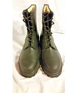 MENS AUTHENTIC ECHTES LEDER MILITARY BLACK LEATHER COMBAT JUMP MASTER 12... - $77.39