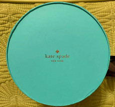 Kate Spade Turquoise Blue &amp; Green Empty Gift Box w/Brown Bow - $16.60
