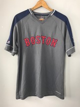 BOSTON RED SOX GENUINE MAJESTIC COOL BASE V neck SHIRT MLB Size M Medium - $16.95
