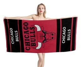 Chicago Bulls NBA Beach Bath Towel Swimming Pool Holiday Vacation Memento Gift - £18.16 GBP+