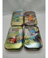 *Empty Tins* Lot Of (4) Pokemon TCG Paldea Friends Mini Tins Empty  - $14.84
