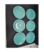 Fiestaware Turquoise Salad Plate Set, 7.25&quot; Plates, Homer Laughlin HLC, ... - $47.52