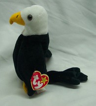 TY Beanie Baby BALDY BALD EAGLE 6&quot; Bean Bag Stuffed Animal Toy 1996  PVC... - £145.58 GBP