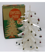 Peerless Vintage 50&#39;s Crystal Pine Christmas Tree w/ Original Box - $110.08 CAD