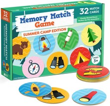 32pc Memory Card Matching Game for Kids Summer Camp Concentration Games for Pres - £29.67 GBP