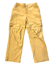 LL Bean Cargo Pants Mens 30x31 Khaki Convertible Nylon Zip Off UPF Hikin... - $18.69