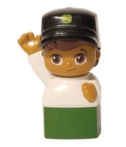 Mega Bloks First Builders John Deere Boy Tractor Driver White Shirt Replacement - £7.98 GBP