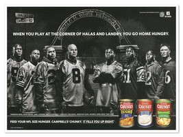 Print Ad Campbell&#39;s Chunky NFL Players Halas Landry 2007 Magazine Advert... - $9.70