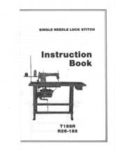 Tacsew T188R R26-188 manual for leather sewing machine instruction parts Hard Co - $12.99