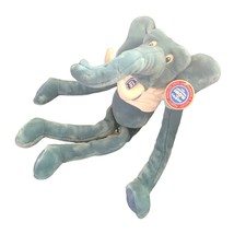 New Ringling Bros Plush Blue Elephant Stuffed Animal Toy 21 in Tall with Tee Tsh - £11.81 GBP